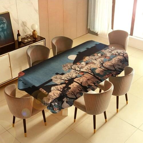 Noyoshi Published About 1840-42 On Tablecloths For Indoor And Outdoor Art With Vintage Decor