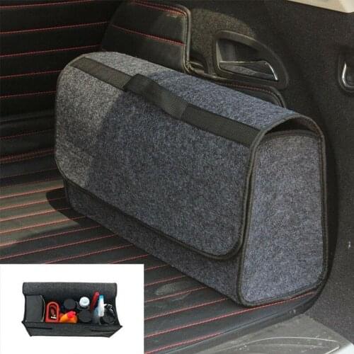 Portable Foldable Car Trunk Organizer Felt Cloth Storage Box Case Auto Interior Stowing Tidying Container Bags