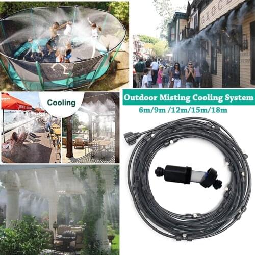 Atomized Misting Cooling System for Greenhouse, Plants Terrarium Reptiles Garden Outdoor Patio Misting System Fog Misting System
