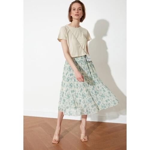 Trendyol Piliseli Skirt TWOSS21ET0328