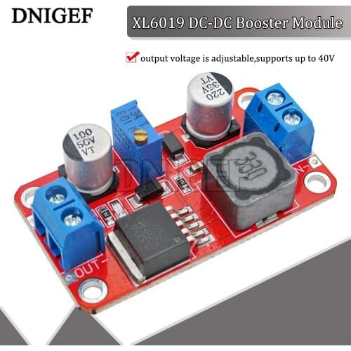 XL6019 DC-DC Booster Module Power supply Module Output Adjustable Super LM2577/XL6009 step-up module output 5V 12V 24V