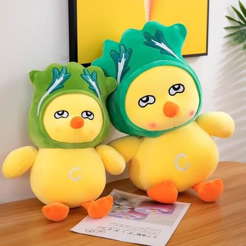 Zqswkl 25/35/45cm cute vegetable bird doll plush toy cartoon chicken girls sleeping pillow hugs kids baby cute soft toys