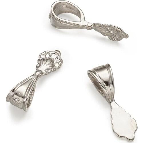 10pcs Rack Plating Brass Glue-on Flat Pad Bails Pad Tiles Pendant Bails Cabochon Setting Jewelry Findings