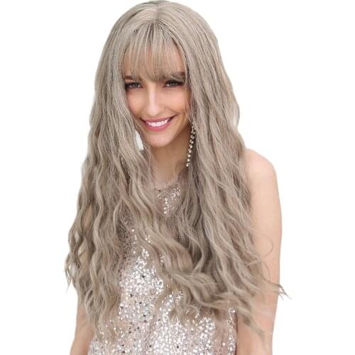 26" High Quality Long Curly Wig Resistant Synthetic Hair for Women Girl