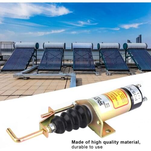 366-07198 SA-3405T Fuel Shutoff Solenoid Valve For Electric Generator 24V Manual Flush Valve Actuator Ball Valve