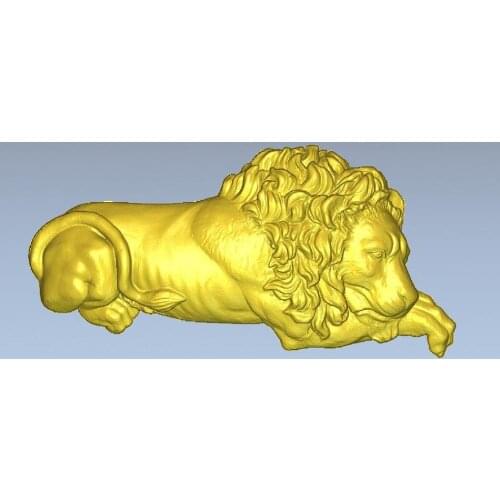 3d model relief for cnc in STL file format Lion_1