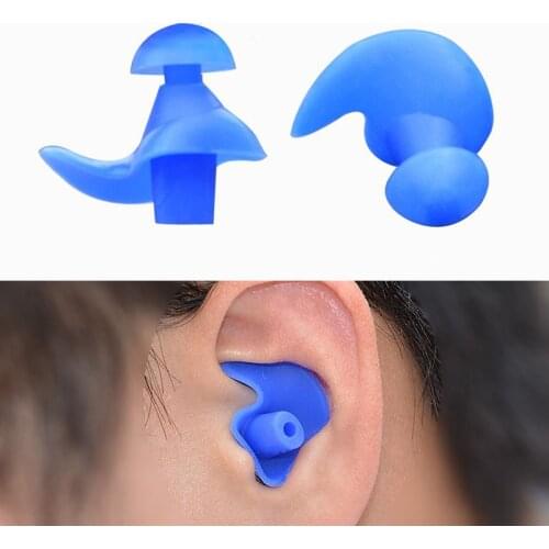 5 Pairs for Adult Soft Silicone Ear Spiral Shape Earplugs for Sound Insulation Swimming Diving Waterproof Anti-Noise