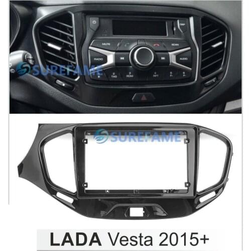 9 inch Car Fascia Radio Panel for 2015+ LADA VESTA Dash Kit Install Facia Console Bezel Adapter 9inch Trim Plate Stereo Cover