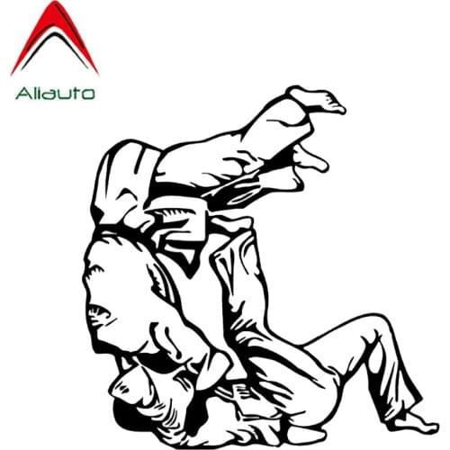Aliauto Interesting Fighting Judo Graphic Car Sticker Reflective Sunscreen Waterproof Accessories Vinyl Silhouette,13cm*13cm