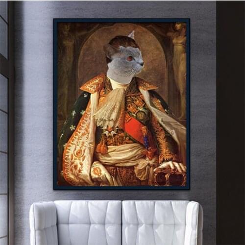 DIY 5D Diamond Painting portrait Cat 3D Cross stitch Rhinestone Mosaic crystal Diamond Embroidery animals Home decor gift P402