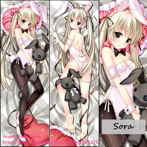 Anime Yosuga no Sora Lovely Bunny Girl Sora Cute Japanese Pillowcase Pillow Case Cover decorative Hugging Body Bedding