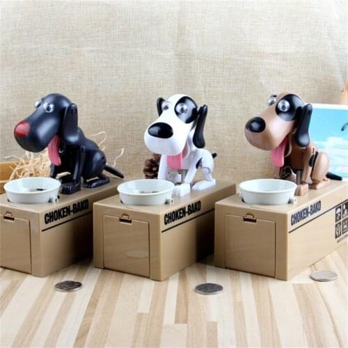 Automated Dog Steal Coin Bank Bank Money Saving Box Gift Cute Educational juguetes brinquedos toys for children