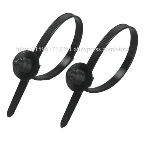 Car wire harness fixing tie 5x165mm Threaded nylon cable tie Spiral fir tree type car cable tie Nylon plastic cable tie for car