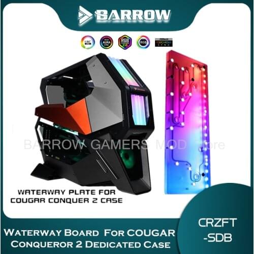 Barrow Distro Plate Board for COUGAR LRC 2.0 ARGB Waterway For Intel CPU Water Block /Single GPU Building Water Cooling Program