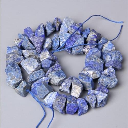 10-13mm Natural Blue Lapis lazuli Stone Beads Loose Semi-precious Stone Spacer Minerals Nugget Bead For Jewelry Making Wholesale