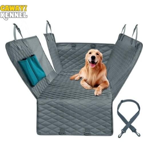CAWAYI KENNEL Dog Carriers Waterproof Rear Back Pet Dog Car Seat Cover Mats Hammock Protector with Safety Belt Transportin Perro