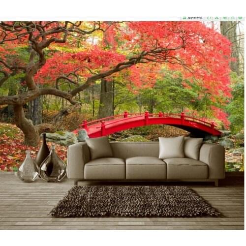 Home Decoration Mangroves Running water garden Landscape Background Wall vintage wallpapers 3d