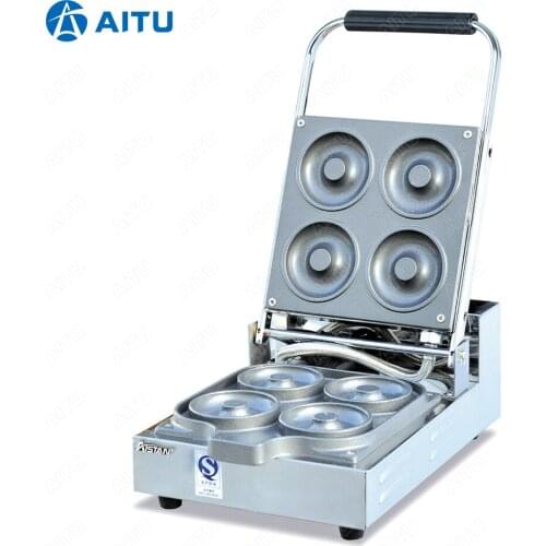 EG6A electric automatic mini donut making machine commercial doughnut maker 8cm diameters Non-stick Coating