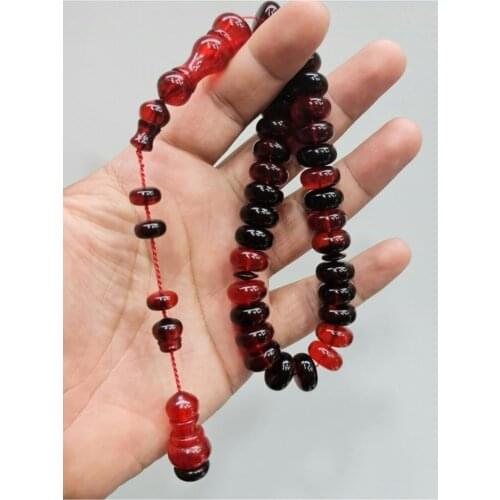 Islamic Tasbih Muslim Rosary Beads 33 Prayer Rosary For Men Bracelet For Men Accessory amber oltu amber stone Handmade Turkey