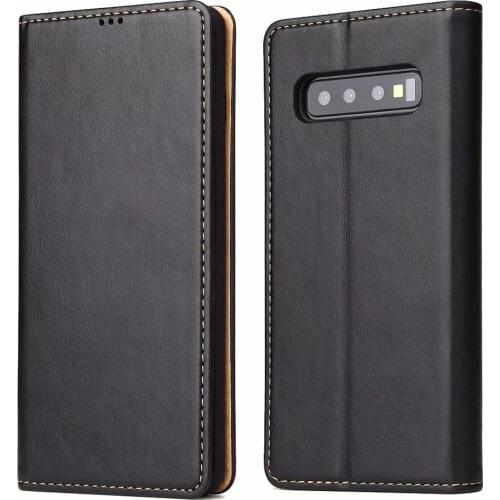 Leather Flip Cases For Samsung S10 Case Galaxy S10 Plus Case Wallet Card Holder For Samsung Galaxy S10E Case Back Covers Coque
