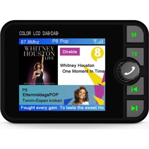 Mini DAB Digital Radio Receiver Bluetooth MP3 Music Player FM Transmitter Adapter Colorful LCD Screen For Car Accessories NEW