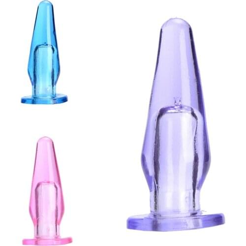 Mini Soft Jelly Finger Vibe Anal Toys Butt Plug Insert Erotic Aid Insert, Adult Sex Toys for Couple Sex Products