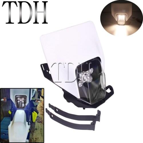 Motocross Led Headlight Headlamp Fairing Mask For FE TE 150/250/350/300/450/501 2014-19 Enduro Dirt Bike Supermoto Running Light