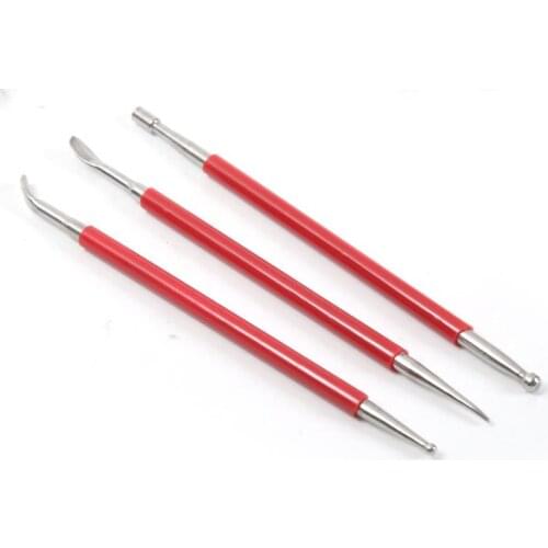 DIY leather edge stamping carving tool set 3pcs/lot