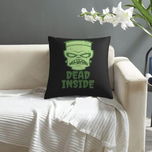 Halloween Dead Inside Frankenstein Monster pillowcase printed cushion cover sofa waist pillow pillow cover