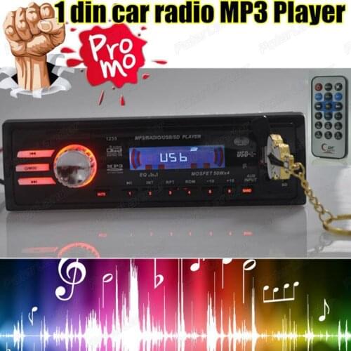NEW Car Radio MP3 Audio Player 5V Charger//FM /USB/SD/AUX-IN/ Car Electronics In-Dash 1 DIN Car Stereo EQ Function