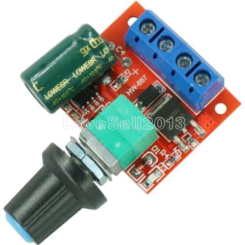 DC 5V-35V 5A 20khz LED PWM DC Motor Controller Speed Regulation Dimmer
