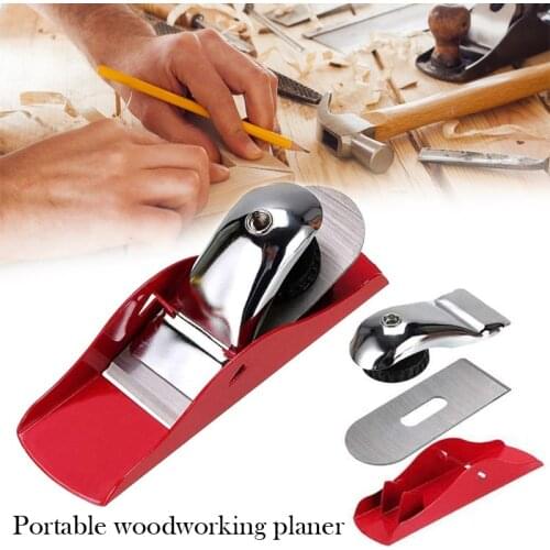 Mini Hand Planer Woodworking Hand Tools Portable Planer With Steel Bottom Alloy Wood Trimmer Woodcraft Accessories For Carpenter