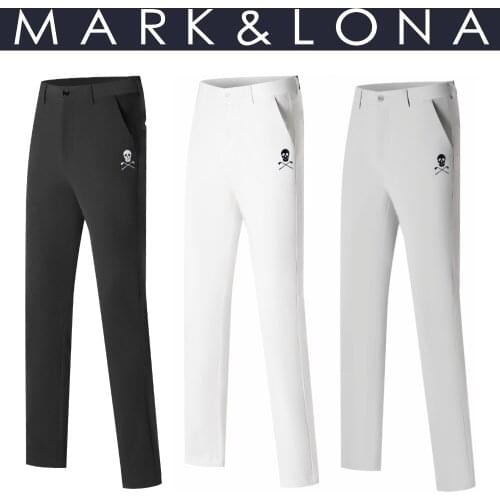 2021 Autumn New ML Pants Men Golf Trousers Elastic Waist Slim-fit Straight-leg Pants Quick-drying Mens Weatpants