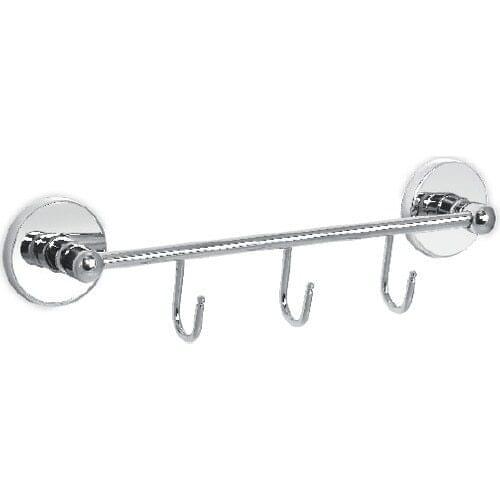 Steel Bathroom Roe Triple Robe Hook
