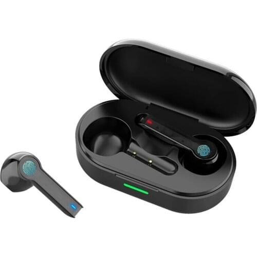 TWS bluetooth V5.0 In-Ear Headset Wireless HIFI Stereo Noise Reduction Earphone Smart Touch IPX7 Waterproof Earbuds with Mic