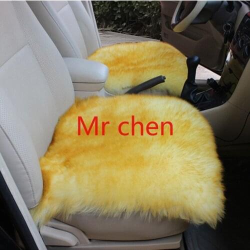 Universal car seat covers, luxury automotive covers Pure wool car seat without back in winter accessories