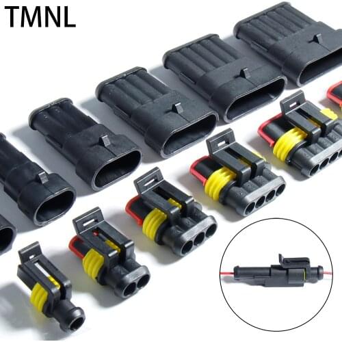 Waterproof Super Seal 1/2/3/4/5/6 Pin Wire Connector Automotive Plug Terminal Truck Car Harness Denso Auto Sealed Socket With