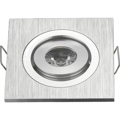 1*3W Mini Focus LED Spotlights Down light Brush silver Focos Empotrar En El Techo Leds Warm White Home Living Room Cabinet Lamps