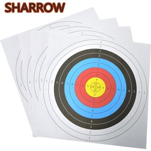 10/20Pcs 60*60cm Archery Targets Paper Face Arrow Bow Target Practice Training For Outdoor Indoor Shooting Targets Accessories