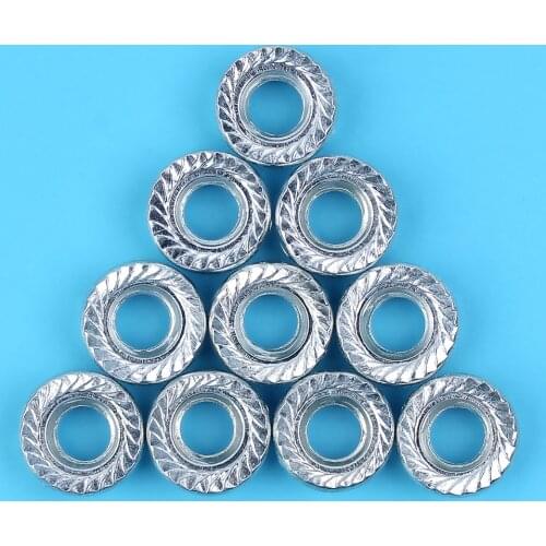 10 X Bar Nuts For HUSQVARNA 268 51 55 61 66 272 345 350 351 353 357 359 362 365 372 Chainsaw Replacement Parts 503 2200 01