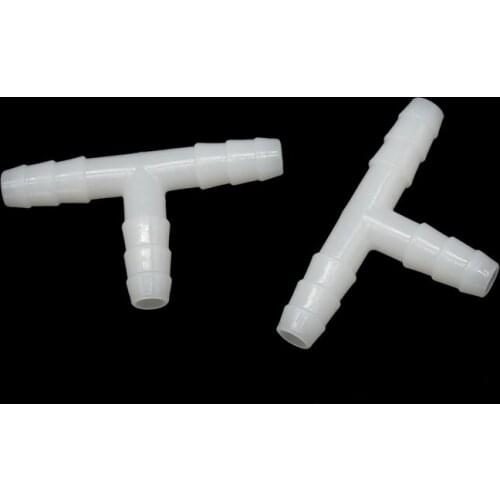 3/8" hose Tee water splitter barb connector 8mm tee Drinking fountains barb connector 8/11Breeding Rabbit Supplies 200PCS