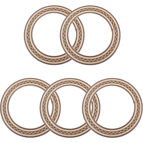 5 Pieces Wooden Rosettes for Wood Plaster for Classic Parts of