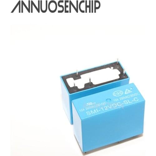 5PCS/lot Power Relays SMI-05VDC-SL-C SMI-12VDC-SL-C SMI-24VDC-SL-C 5V 12V 24V 10A 5PIN Relay