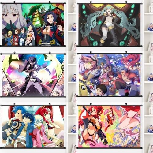 5D DIY Diamond Painting Anime Diamond Embroidery Simon Family Littner Yoko Tengen Toppa Gurren Cross Stitch Kits Home Decoration