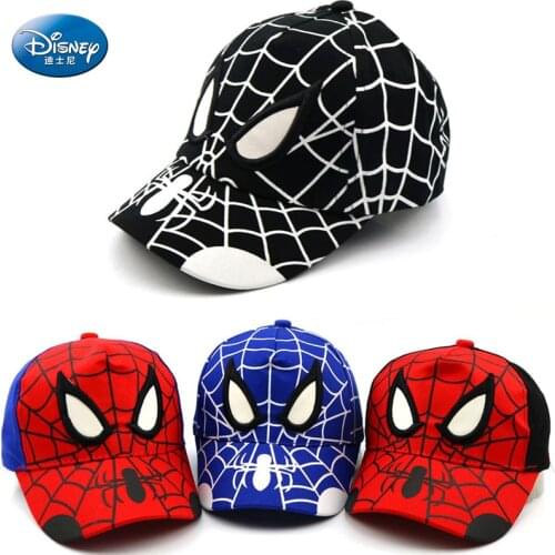 Disney Spiderman Baseball Cap For Boys Girls Baby Baseball Caps Cartoon Cotton Summer Breathable Sun Hat Children Hip Hop Hats