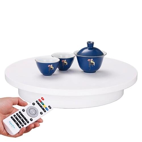 40CM Electric Turntable Photography Display Stand Remote Control Speed And Direction AC 100-240V Load 40KG/60KG