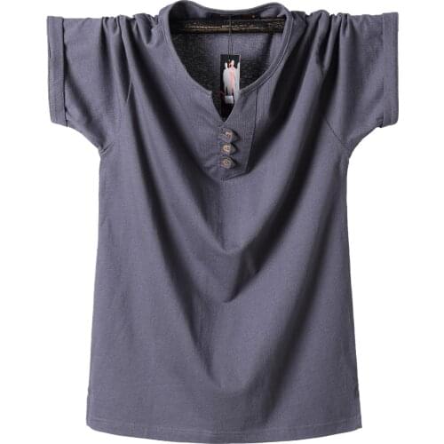 Oversize 6XL 7XL 8XL Mens T-shirt summer Casual cotton mens short-sleeved sports T-shirt Mens round T-shirt tops