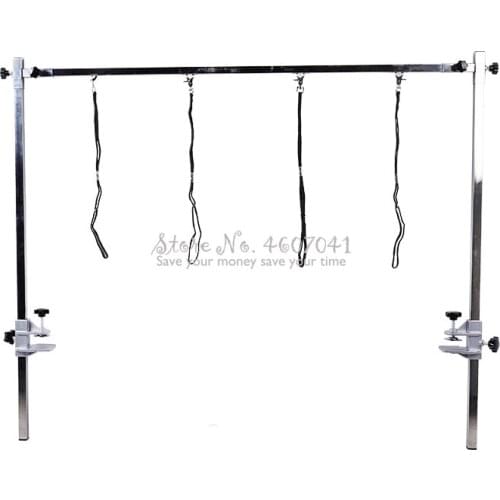 2019 Pets Stainless Steel Grooming Bracket with Sling Dog Cat Bathing Hairdressing Support for Beauty Table Pet Table Lock Clip