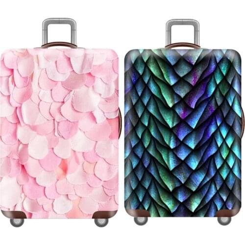 Fashion Luggage Case Dust Cover Elastic Suitcase cover For 18-32Inch Trolley Dust Cover Luggage Cover Travel Accessories
