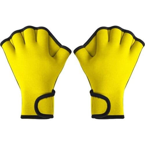 Swimming Gloves Webbed Duck Paw Padded Rubber Diving Gloves Help Upper Limb Resistance Gloves